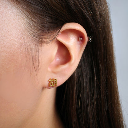 Hu (胡) Earrings