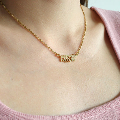 Happy Wife Happy Life Necklace